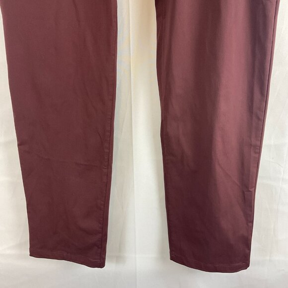 Rhone Pants Men's 32 Maroon Straight Leg - Picture 4 of 10
